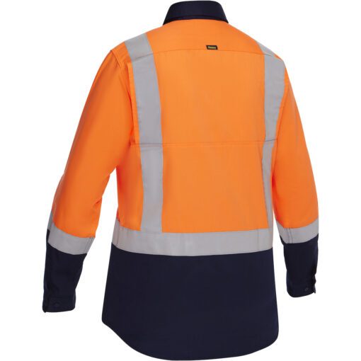 Bisley® - 312W6367H Class 2 Women's Vented Long Sleeve Button Down with Navy Bottom - Image 5