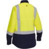 Bisley® - 312W6367H Class 2 Women's Vented Long Sleeve Button Down Back View