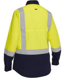 Bisley® - 312W6367H Class 2 Women's Vented Long Sleeve Button Down Back View