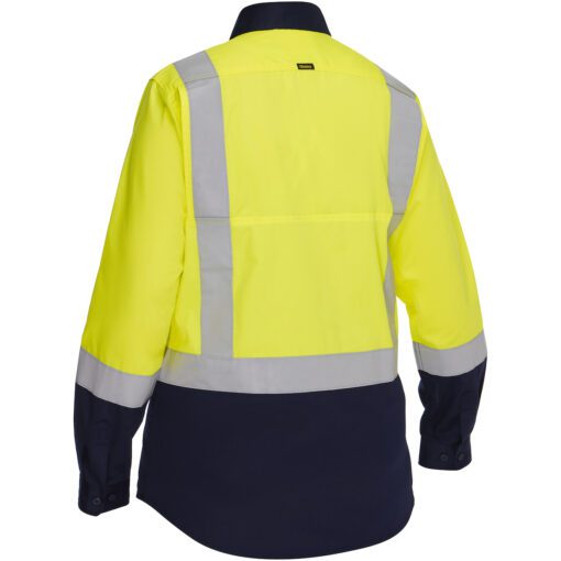 Bisley® - 312W6367H Class 2 Women's Vented Long Sleeve Button Down Back View