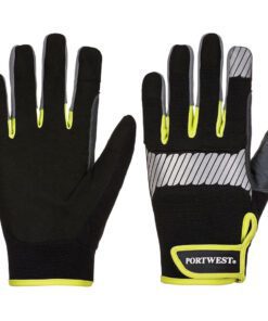 Alternative view of PORTWEST - A770 - PW3 Mechanic 80 Reflective Utility Glove Black/Yellow