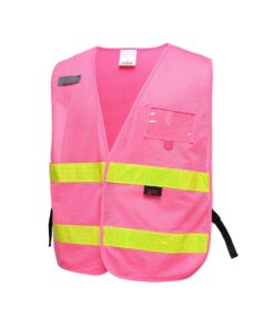 Alternative view of GSS Safety 3119 Incident Command Vest - Pink w/Lime Prismatic Tape-One size Fits All