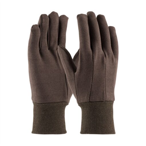 West Chester 750LC Women's Standard Weight Cotton Gloves - Brown Jersey, Knit Wrist Gloves, 750C - Image 2