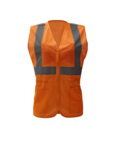 Alternative view of GSS Safety 7804 Class 2 Ladies Safety Vest- Hi Vis Orange