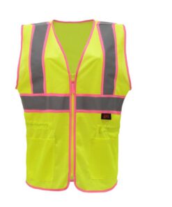 GSS Safety 7805 Class 2 Two Tone Ladies Vest - Lime