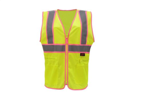 GSS Safety 7805 Class 2 Two Tone Ladies Vest - Lime