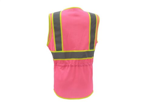 GSS Safety 7806 Pink Two Tone Ladies Vest Back