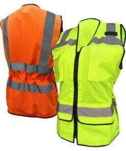 Alternative view of Radians SV59W Ladies Hi Vis Class 2 Heavy Duty Safety Vest, Surveyor Style Hi Vis Lime Green or Hi Vis Orange