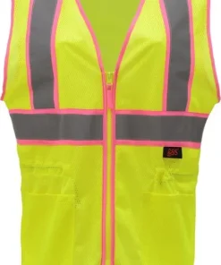 GSS Safety 7805 Class 2 Two Tone Ladies Vest - Lime